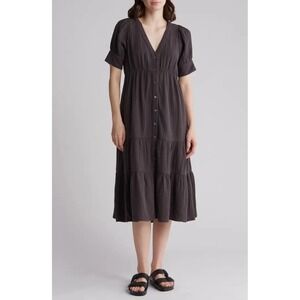 Madewell Charcoal Midi Dress